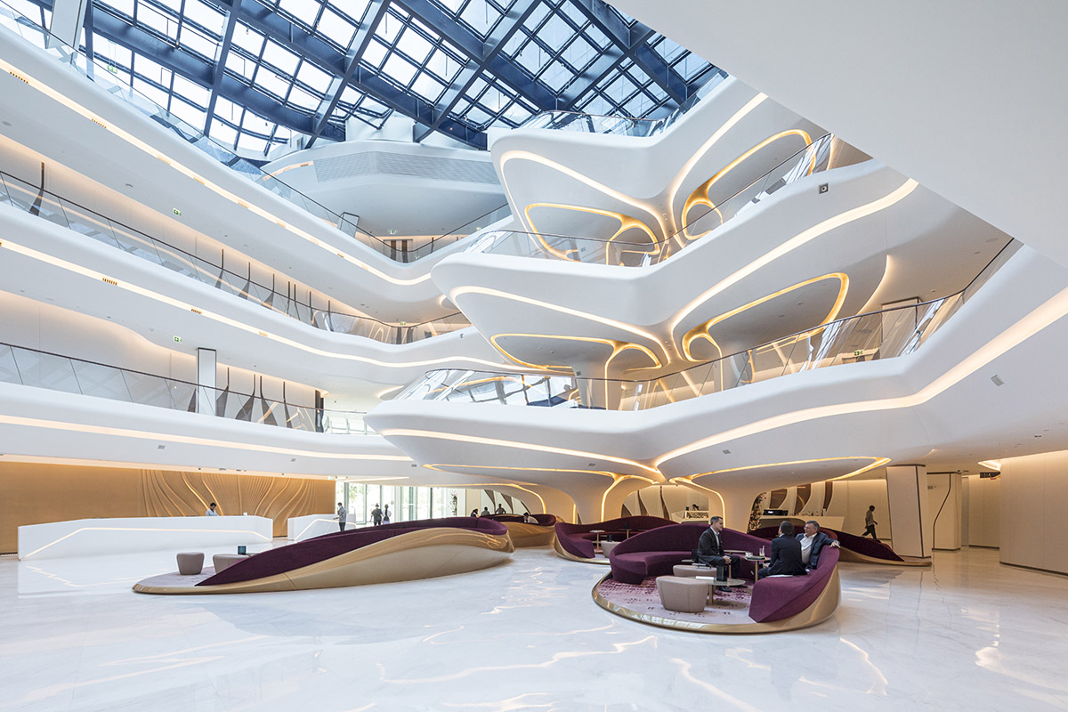 Zaha Hadid Architects' Opus Hotel in Dubai recaptured in photographs by Laurian Ghinitoiu