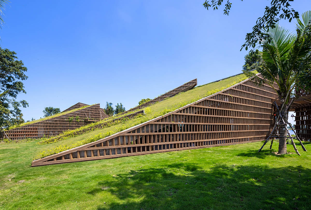 The Park by MIA Design Studio acts like rebellious structures embedded into the landscape 