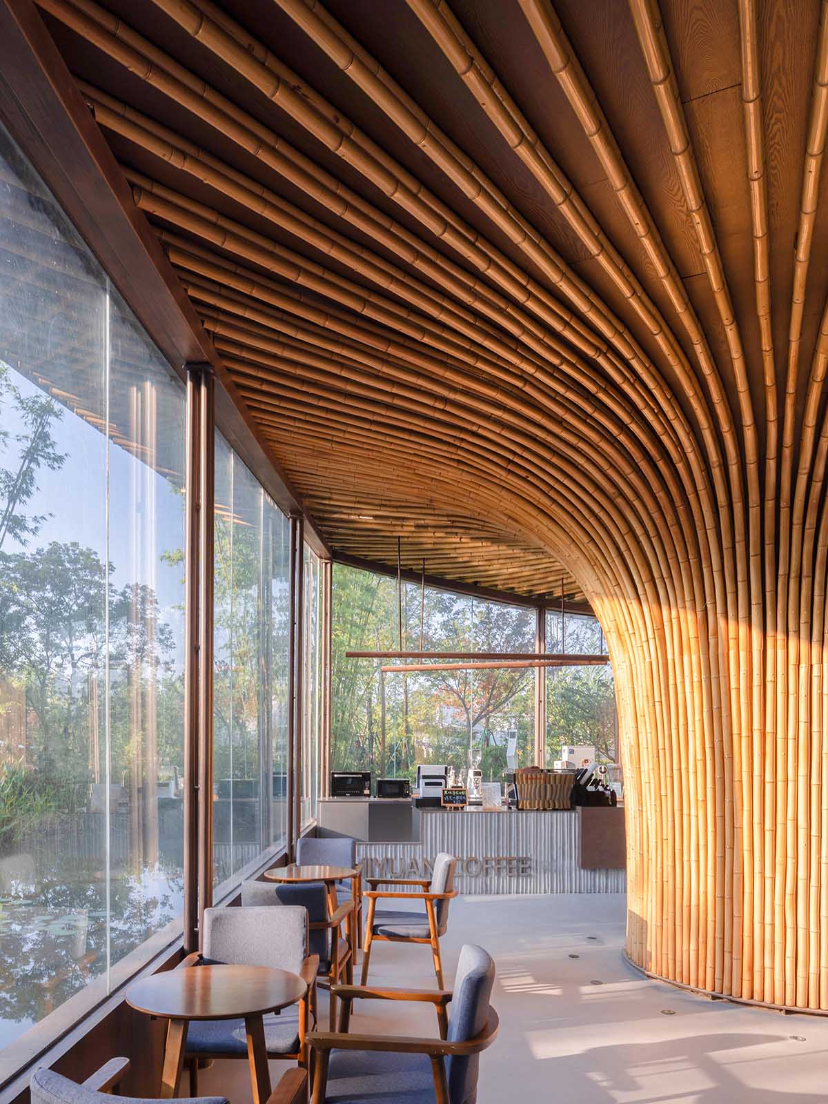 Archermit imagines an exhibition building as a huge bamboo tree at the center