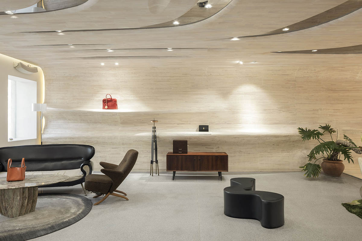 Interiors of Songmont Huaihai Road Store mimic wind-sculpted canyons in Shanghai