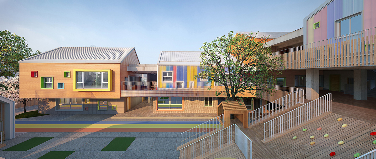 Init Design Office creates a village-like paradise for children in Chongqing, China