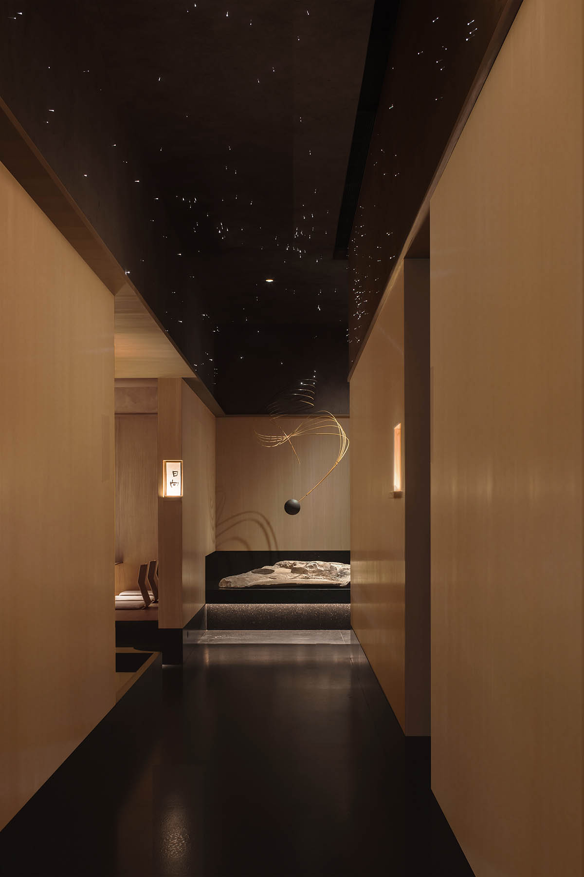 Nature Times Art Design creates tranquil dining space for Teng Restaurant in a sealed box form