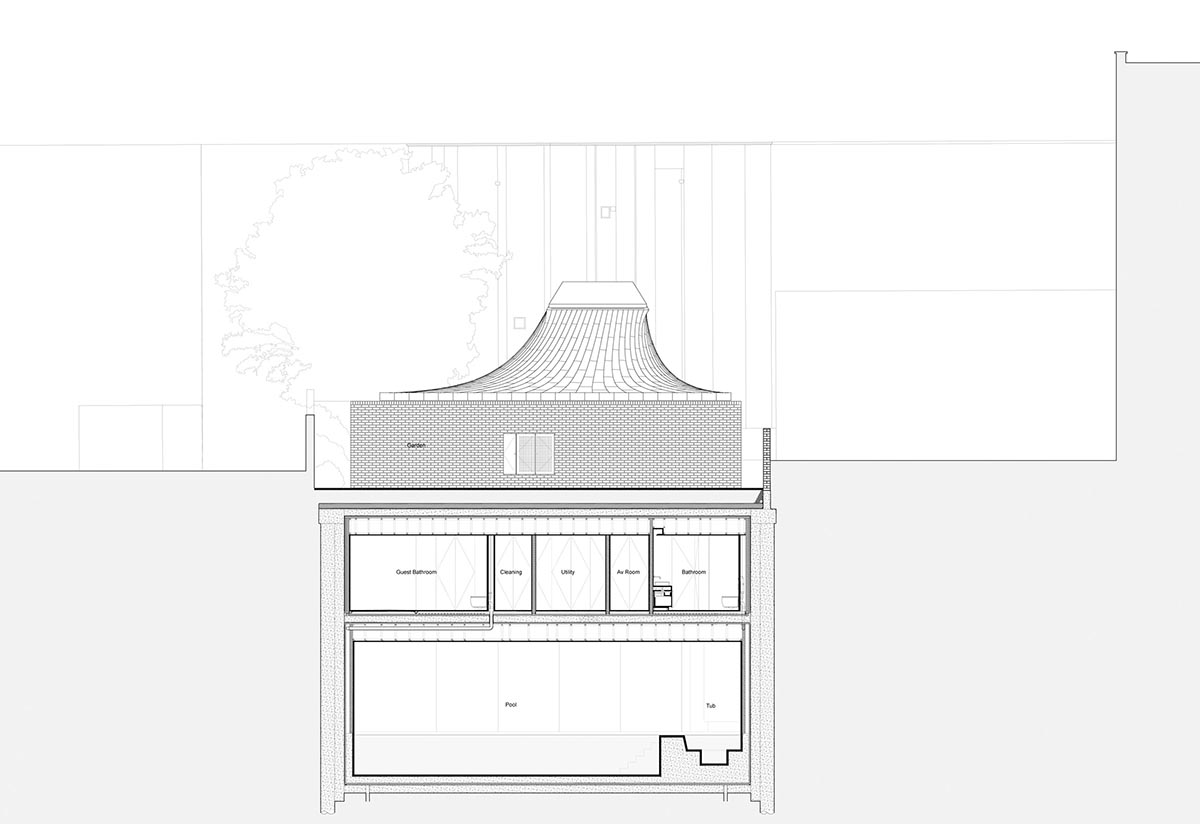 Gianni Botsford Architects transforms dilapidated bungalow with a giant copper clad roof in London