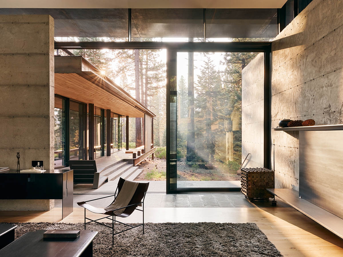 Analog House by Olson Kundig and Faulkner Architects features steel-clad tower on Californian forest