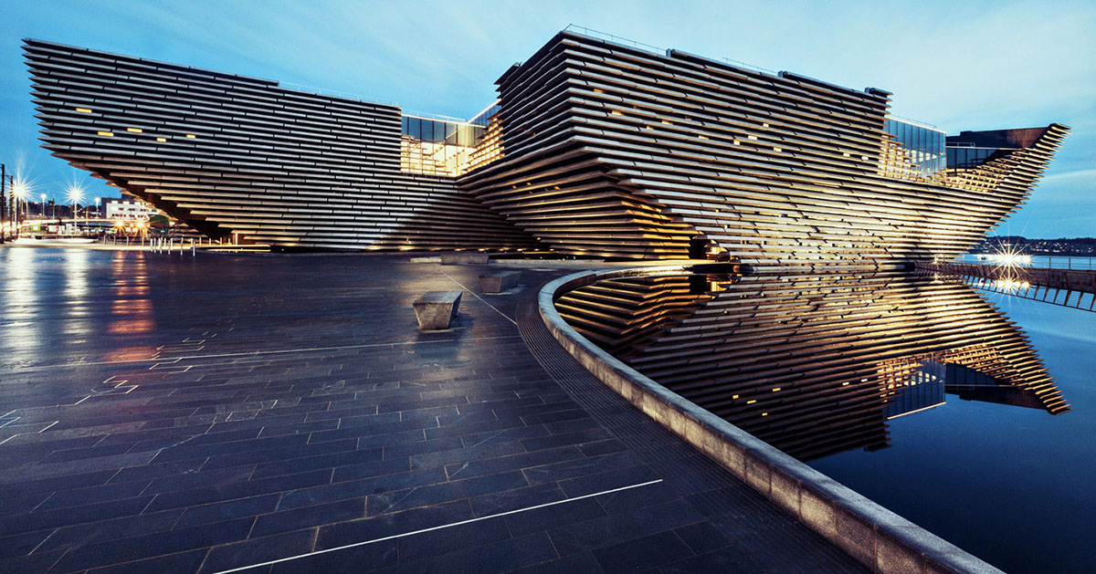 Kengo Kuma's Scotland's cliff-inspired V&A Dundee Museum is nearing completion