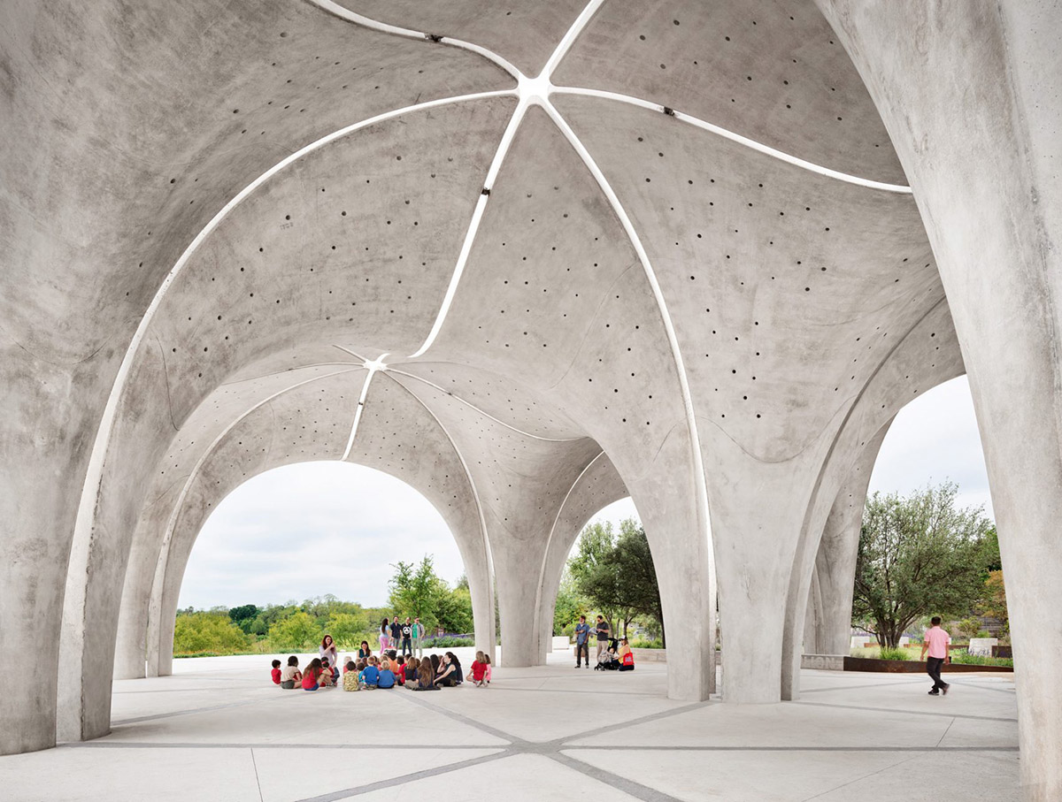 Lake|Flato Architects + Matsys Built Sculptural Petals To Increase Active Participation In The Region