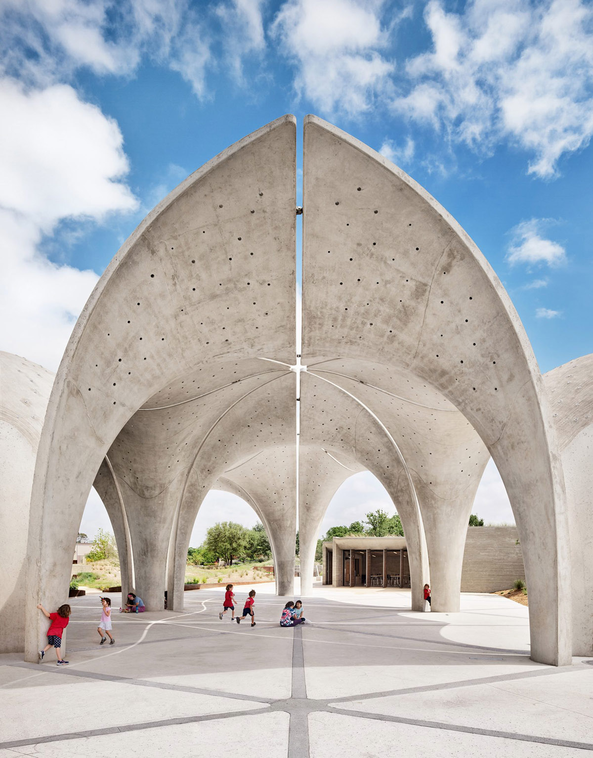 Lake|Flato Architects + Matsys Built Sculptural Petals To Increase Active Participation In The Region