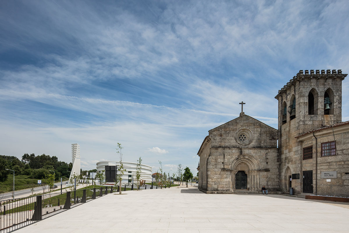 Hugo Correia Completes Elliptical Church Featuring Sharp Concrete Lines In Portugal