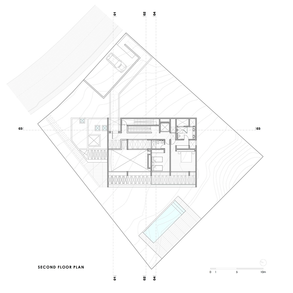 Cristián Romero Valente completes White Concrete House in Chile