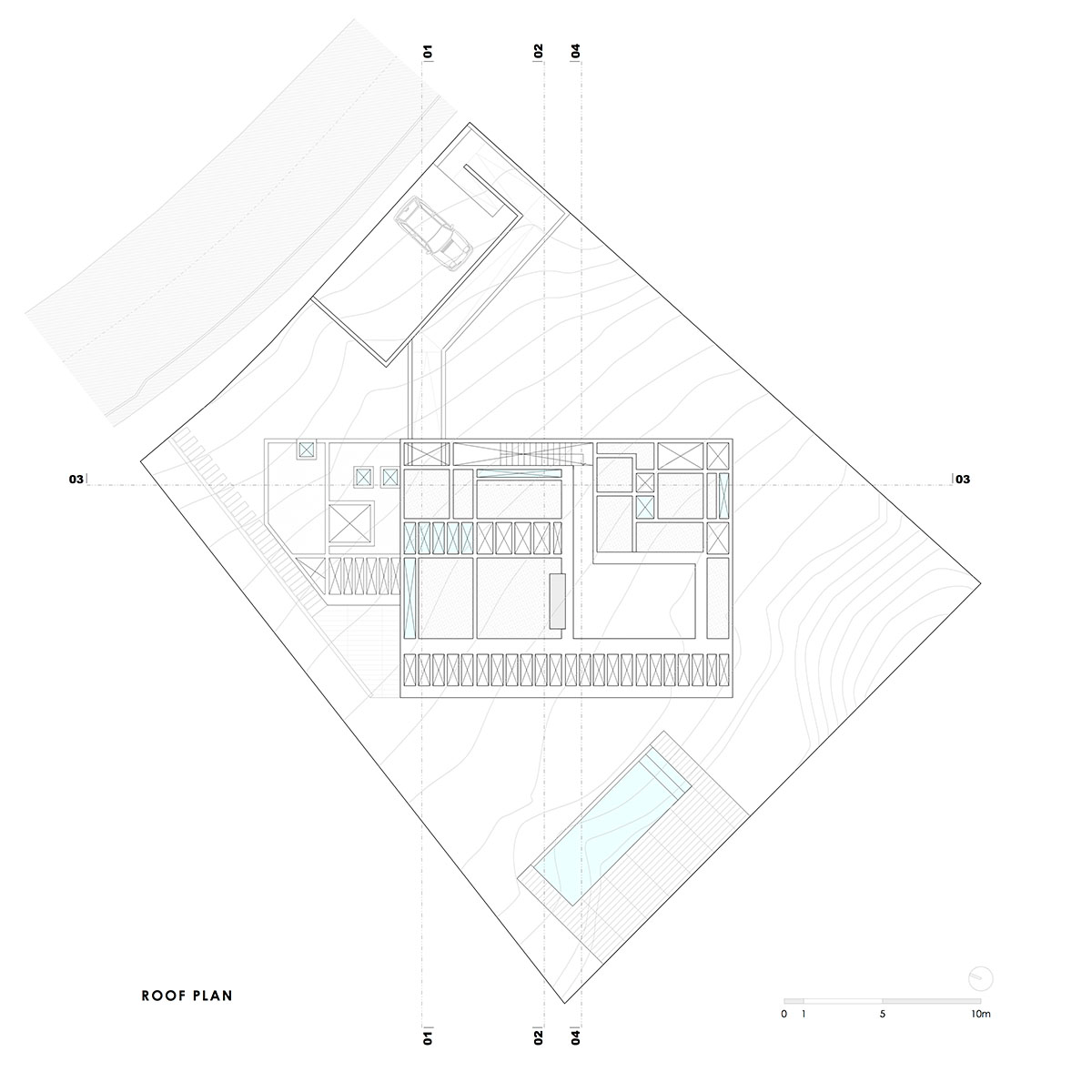 Cristián Romero Valente completes White Concrete House in Chile