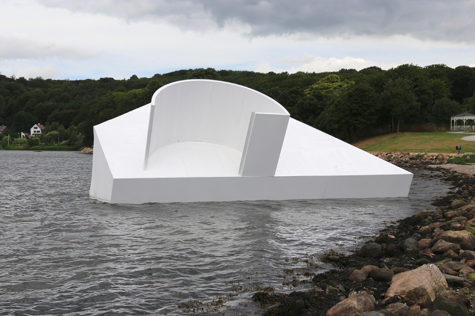 Le Corbusier's Villa Savoye Sunk In Danish Fjord To Criticize The 