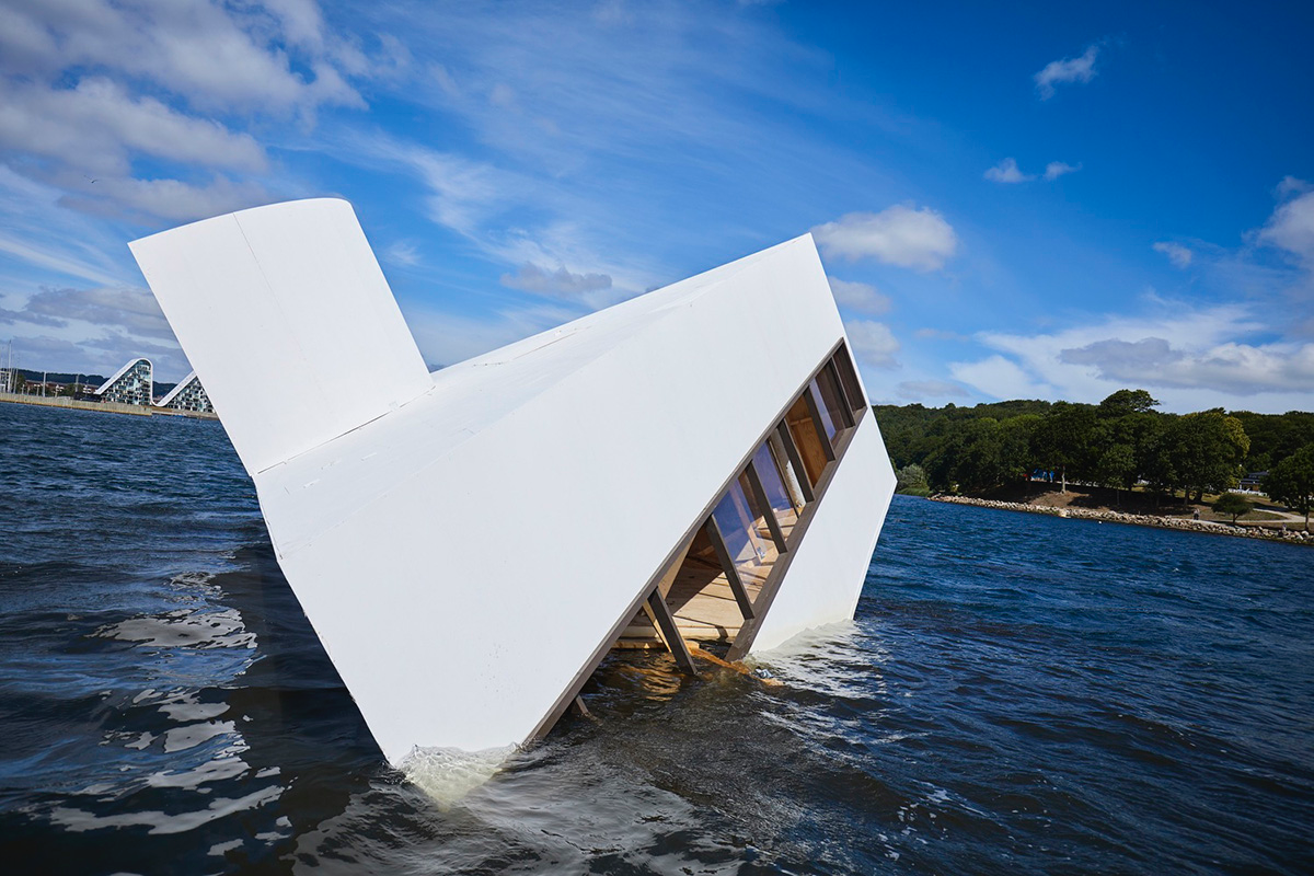 Le Corbusier's Villa Savoye Sunk In Danish Fjord To Criticize The 