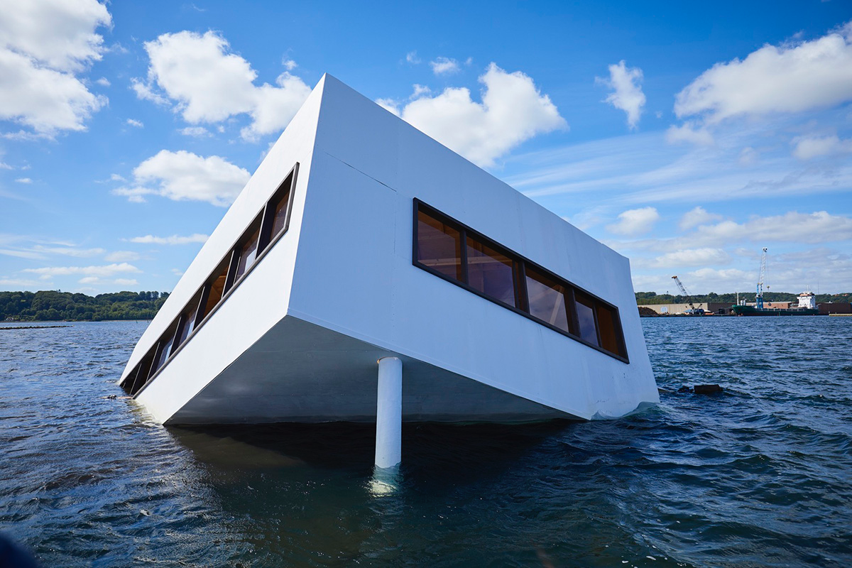 Le Corbusier's Villa Savoye Sunk In Danish Fjord To Criticize The 