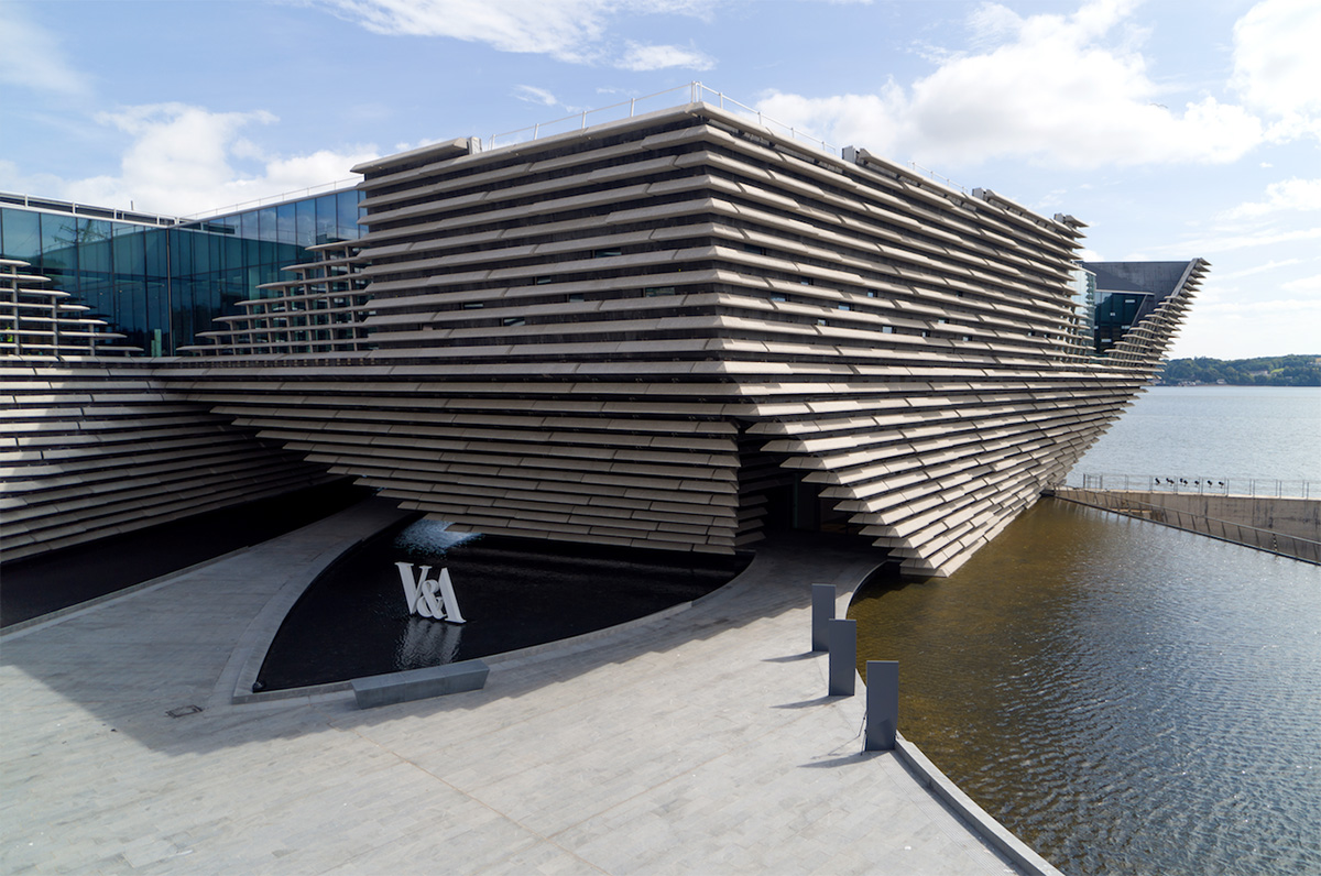 New Drone Video Shows Kengo Kuma's V&A Dundee Museum Almost Complete In Scotland