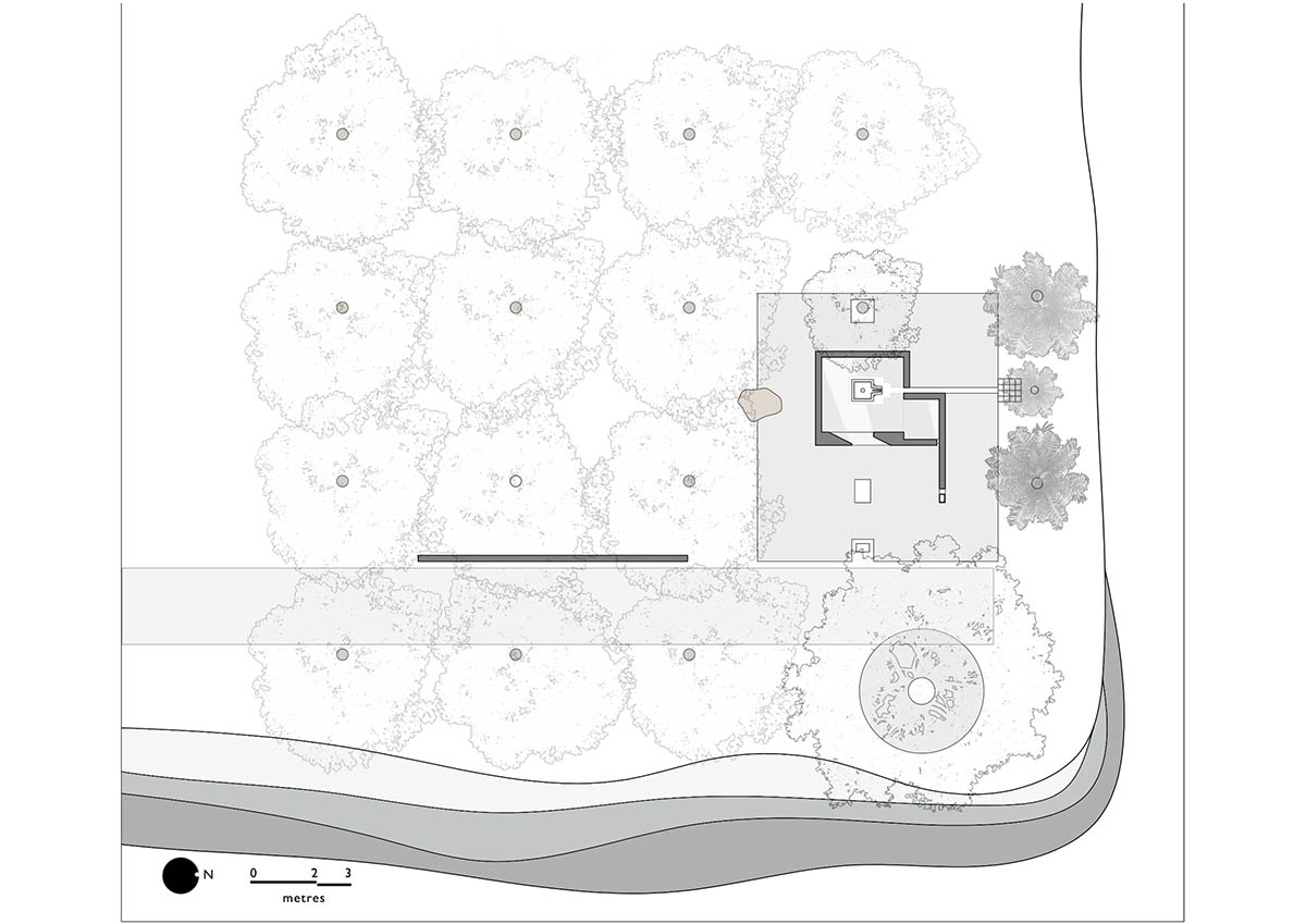 Karan Darda Architects Built A Sculptural Temple With Reddish-Colored Concrete Walls In Pune