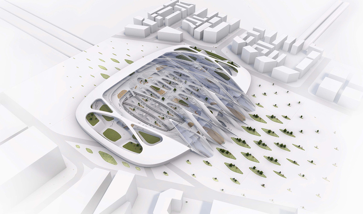 UNStudio's Modular Hyperloop Hubs Will Decrease Distance Between Frankfurt-Amsterdam To 50 Min
