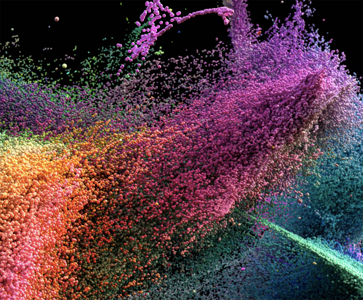 Frank Gehry's Walt Disney Concert Hall Gets A Psychedelic Makeover By Refik Anadol