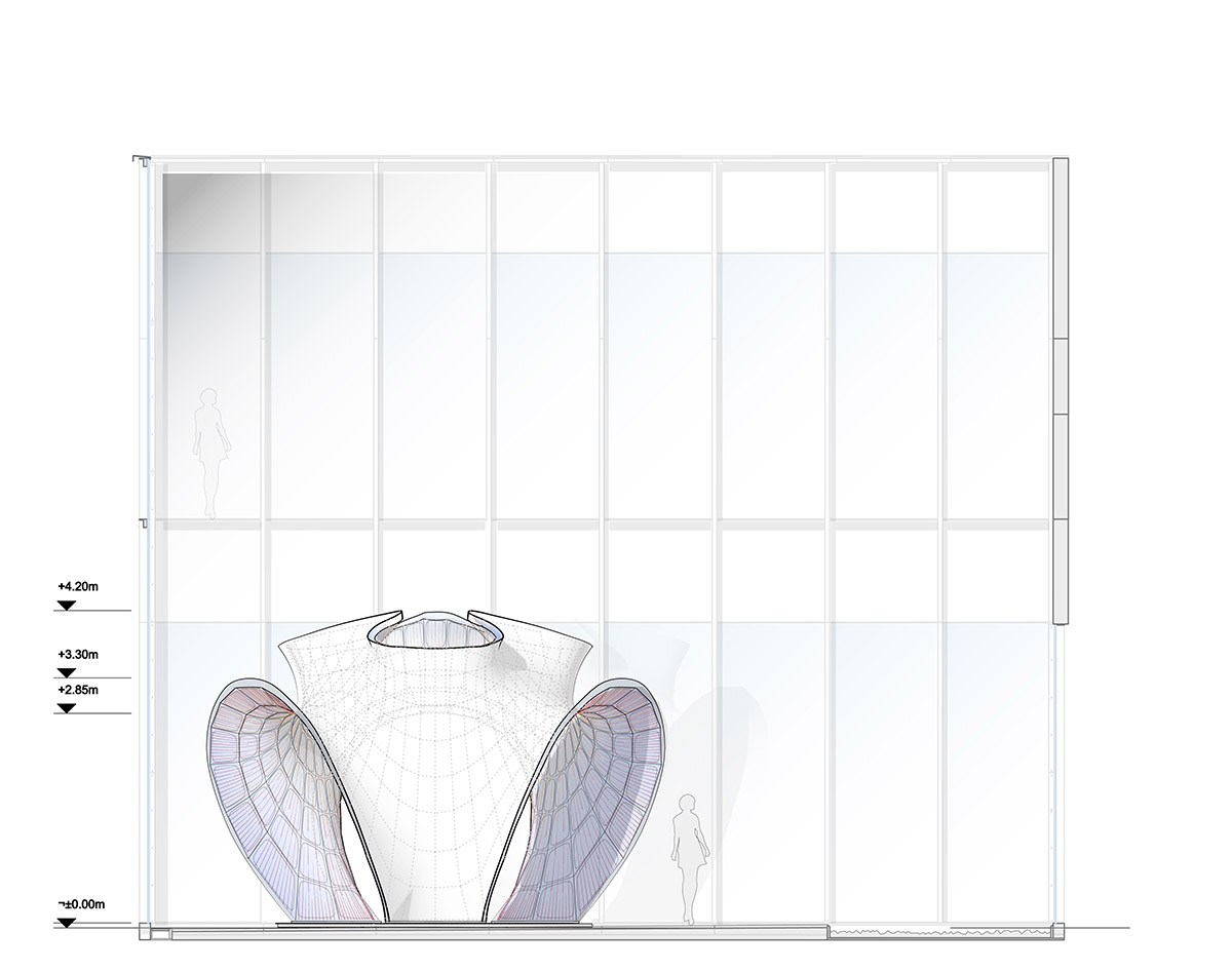 Zaha Hadid Architects Designed A Sinuous Concrete Shell For Its First Exhibition In Mexico