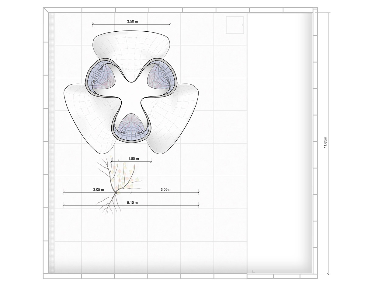 Zaha Hadid Architects Designed A Sinuous Concrete Shell For Its First Exhibition In Mexico