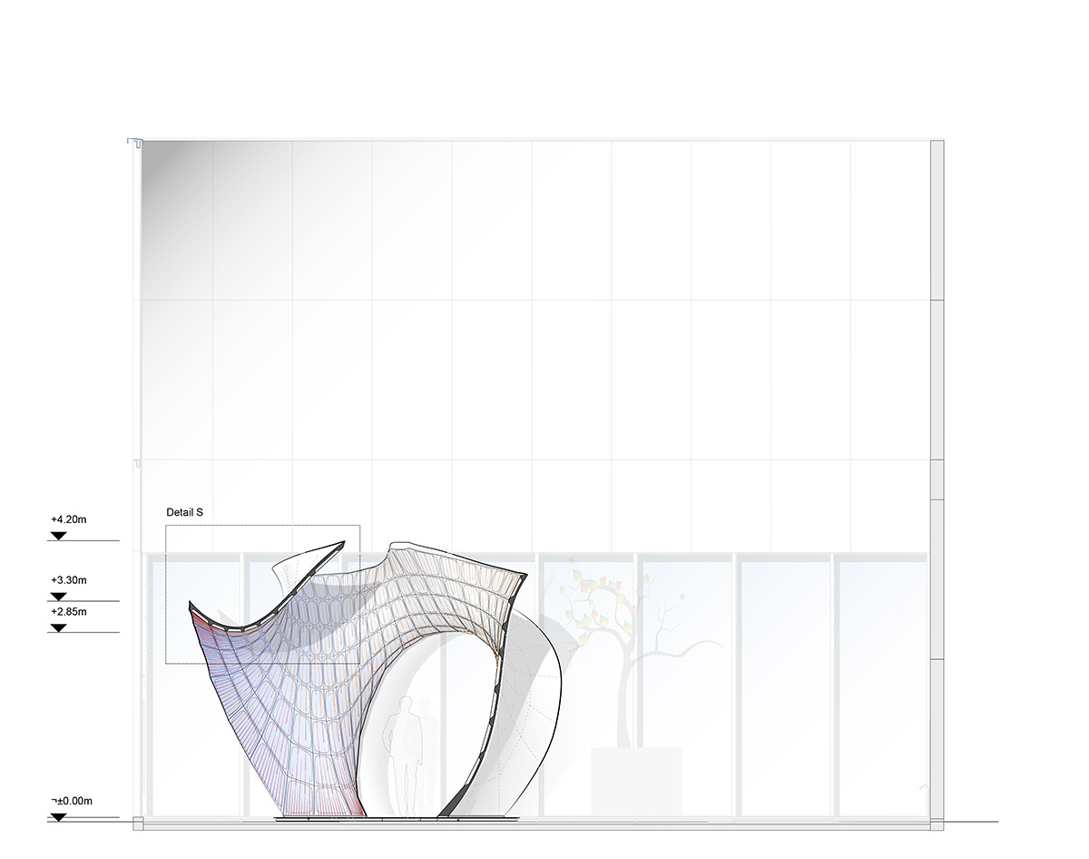 Zaha Hadid Architects Designed A Sinuous Concrete Shell For Its First Exhibition In Mexico