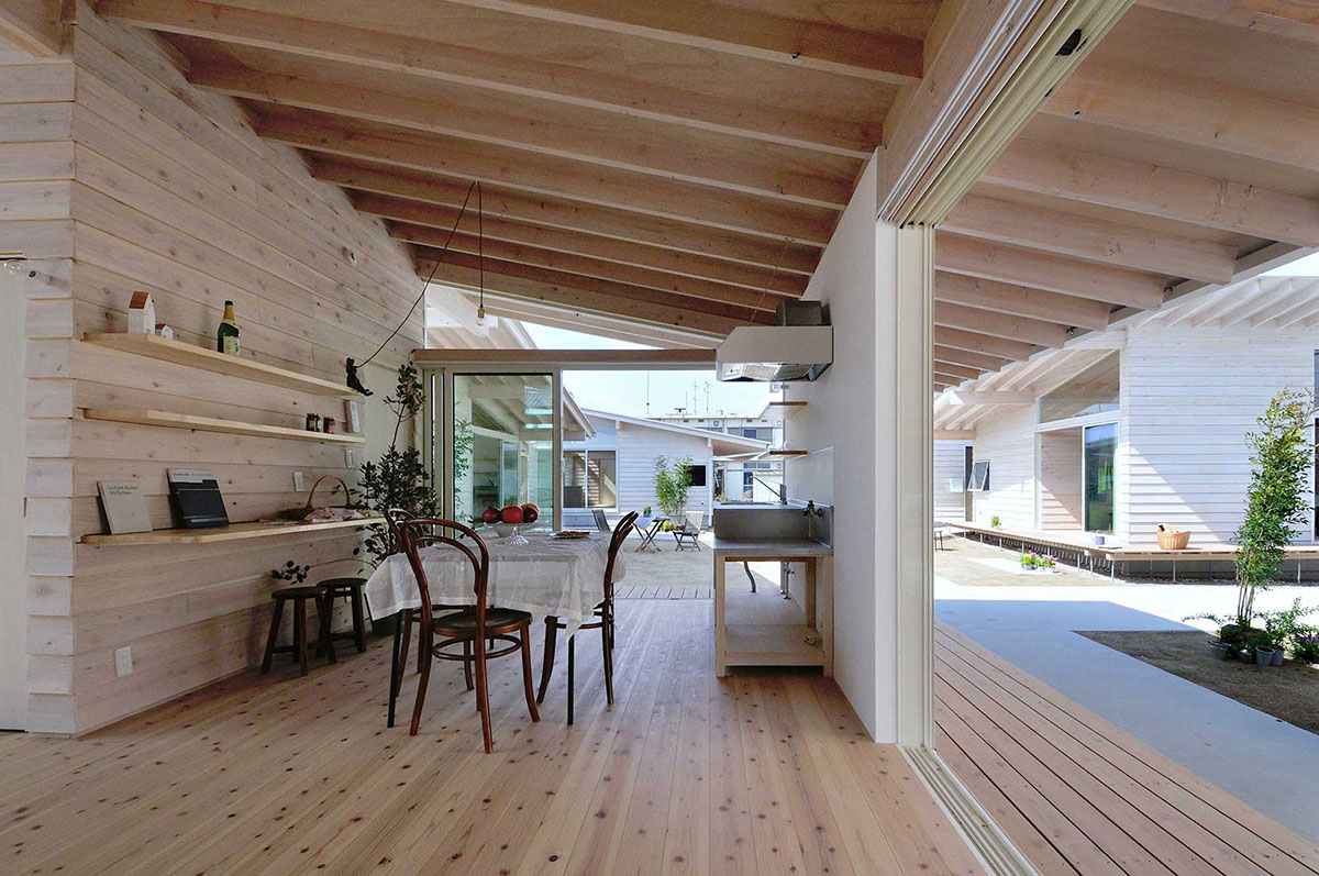 Studio Velocity Transforms 1950s Stacked Housing Complex Into Flat Wooden Apartments In Japan