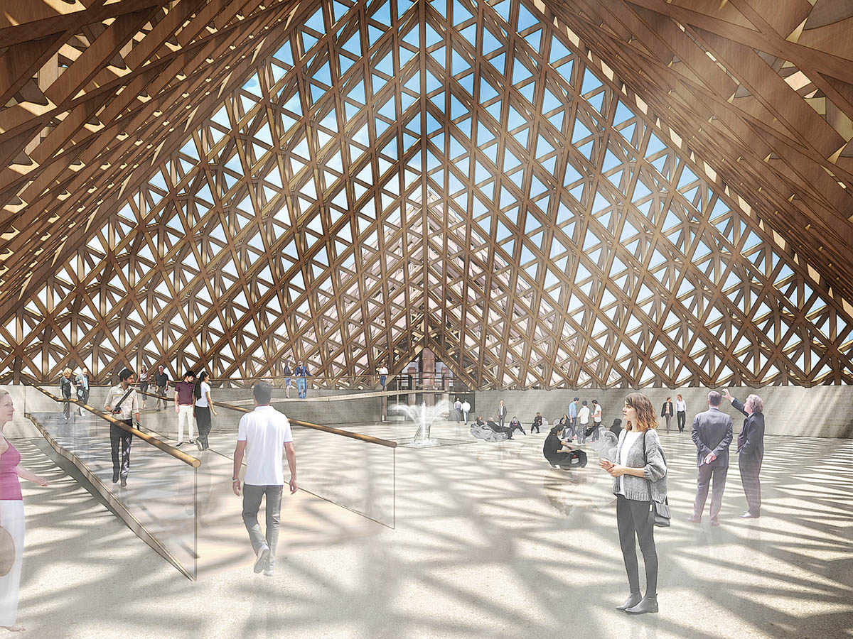 Shigeru Ban Transforms Disused Quarry Into A Production Campus With Timber Pyramids In Kentucky