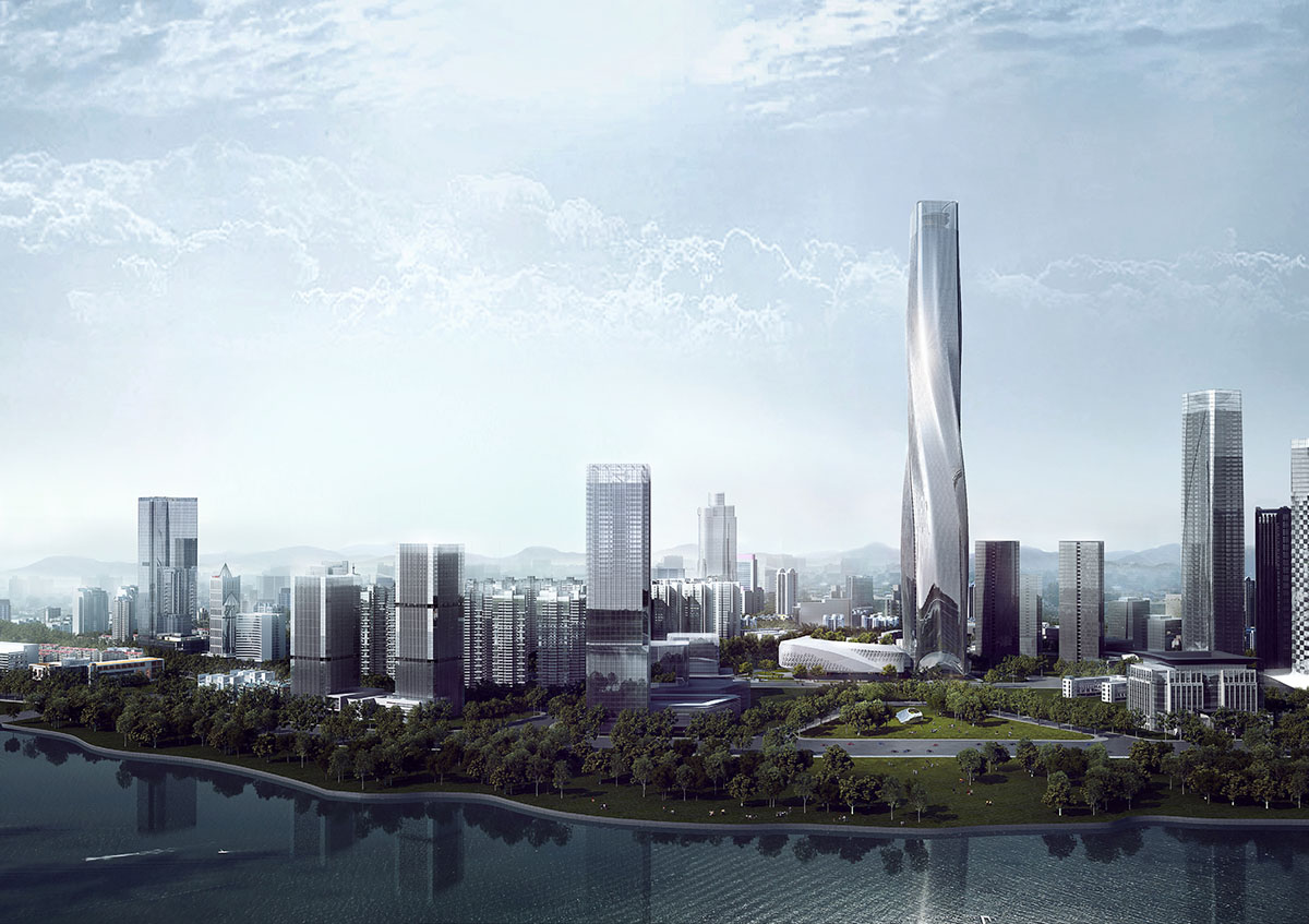 EID Architecture Unveils Twisting Shimao North Riverfront Tower In Fuzhou