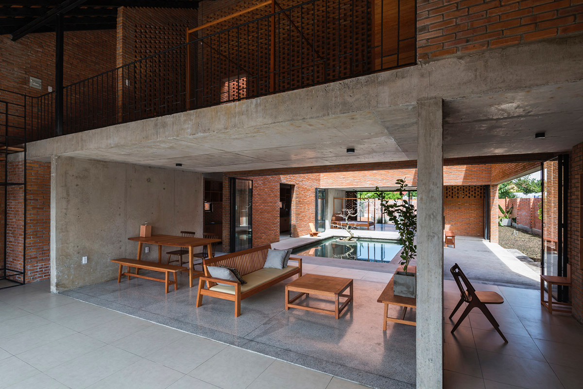 This Innovative Brick House In Vietnam Creates Continuous Internal Spaces