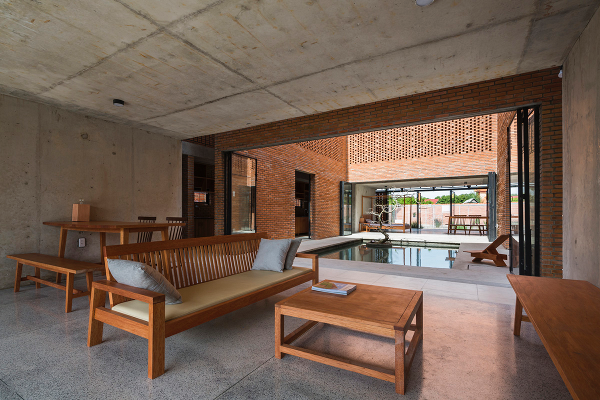 This Innovative Brick House In Vietnam Creates Continuous Internal Spaces