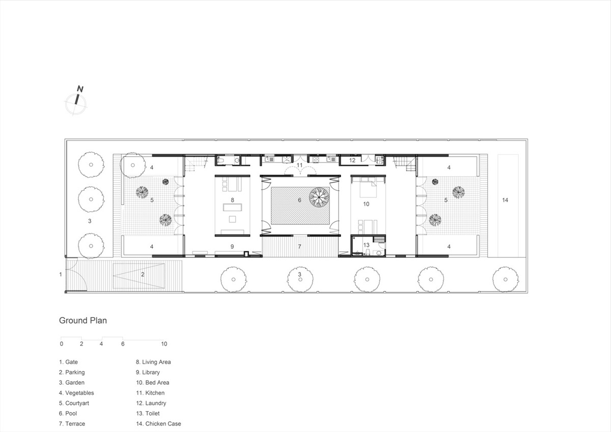 This Innovative Brick House In Vietnam Creates Continuous Internal Spaces
