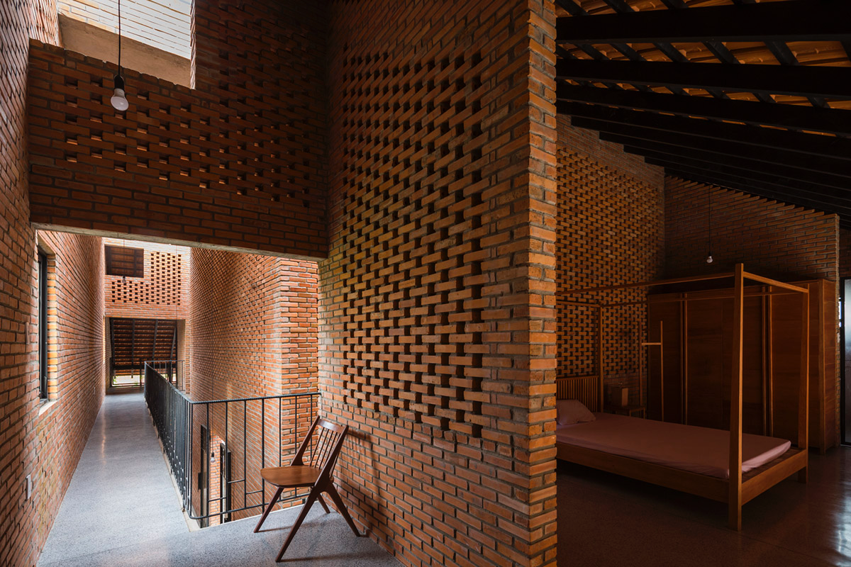 This Innovative Brick House In Vietnam Creates Continuous Internal Spaces