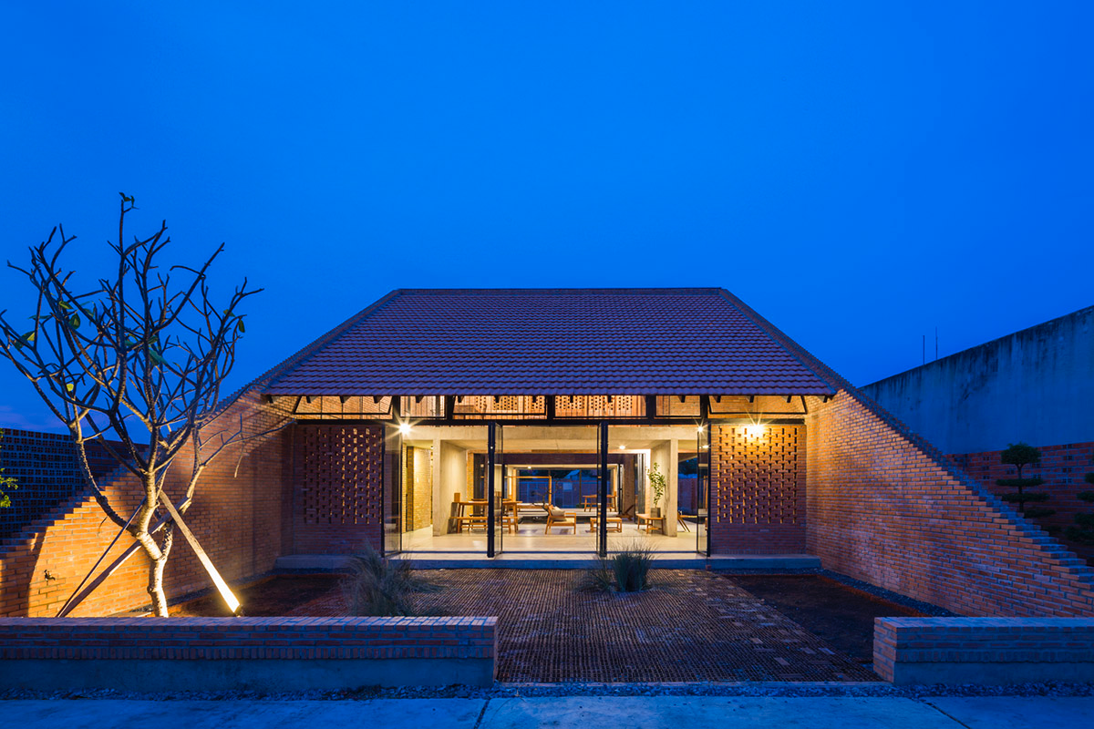 This Innovative Brick House In Vietnam Creates Continuous Internal Spaces