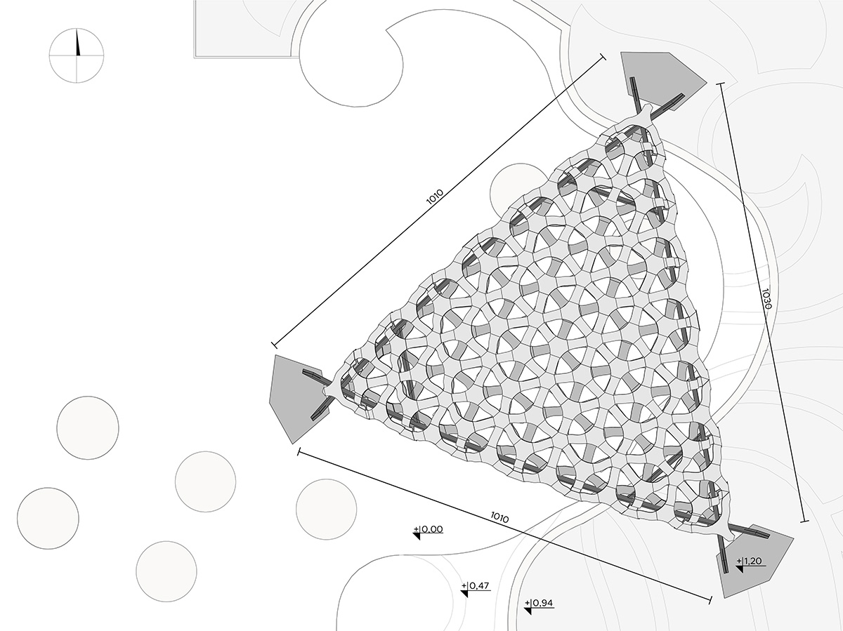 ITKE's BioMat Students Designed Pavilion Made Of Single-Curved Wood And Biocomposite Elements