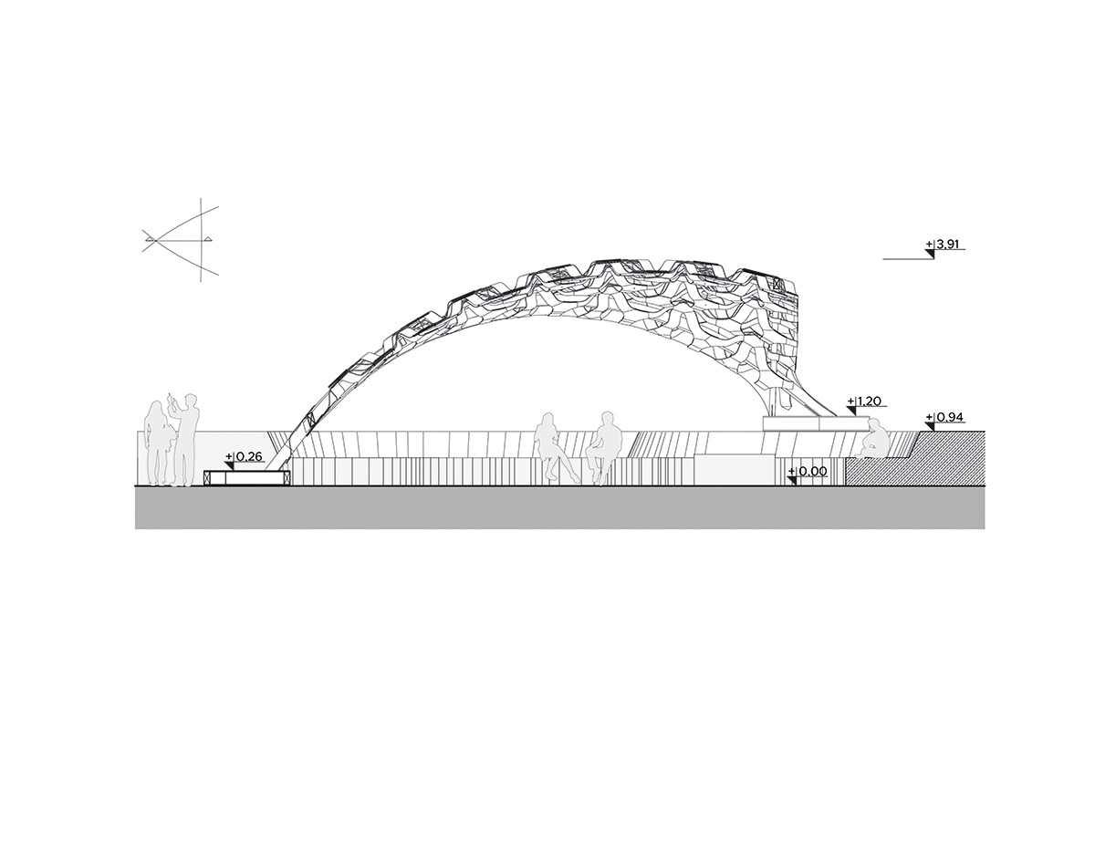 ITKE's BioMat Students Designed Pavilion Made Of Single-Curved Wood And Biocomposite Elements