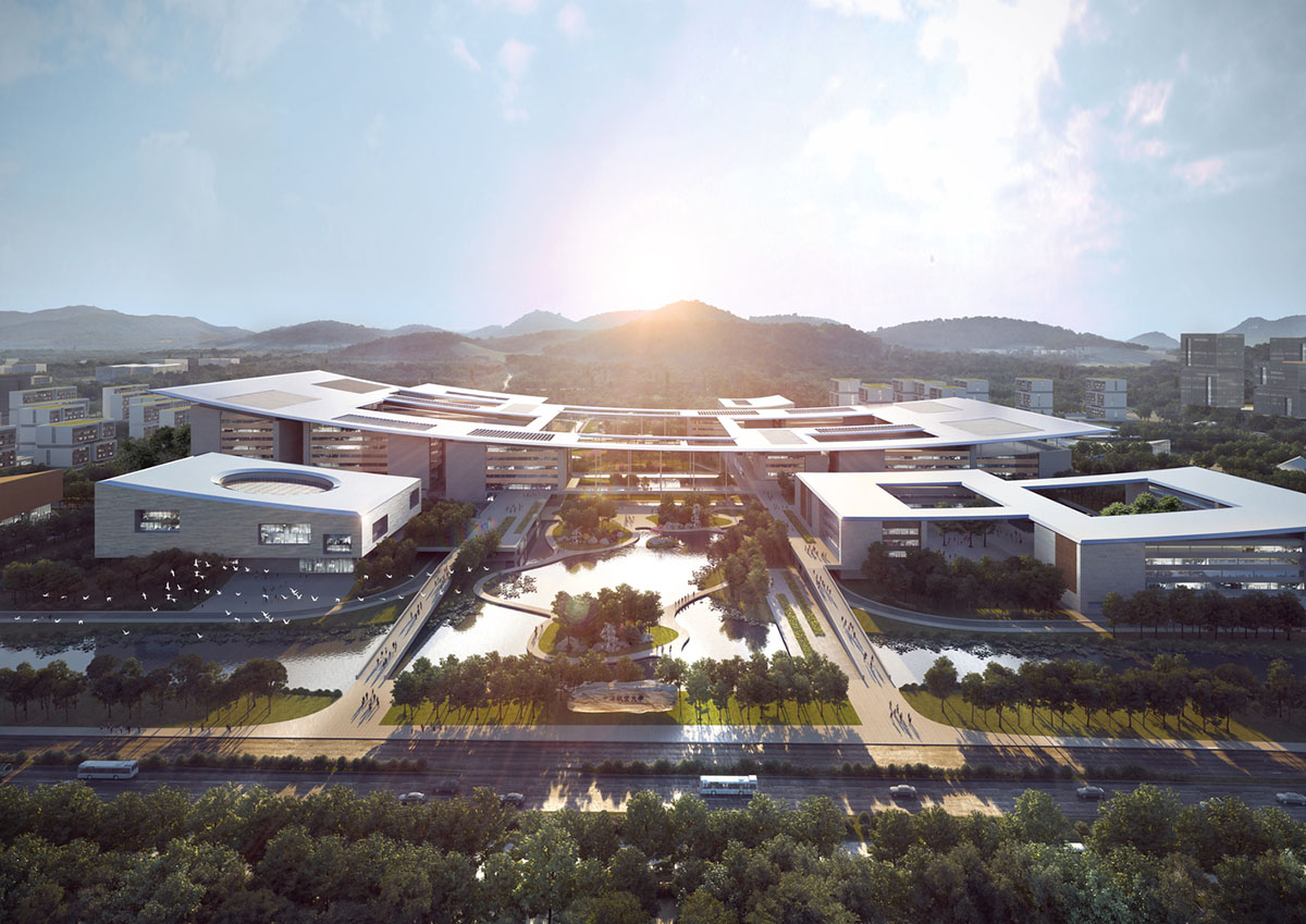 HENN unveils design for Sino-French Aviation University Campus in Hangzhou, China