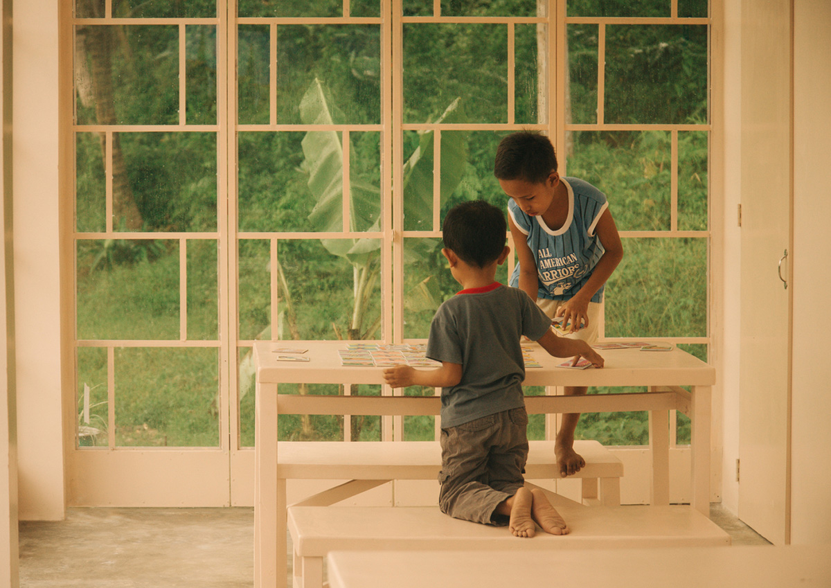 Native Narrative designed this simple and child-friendly learning center in rural Philippines