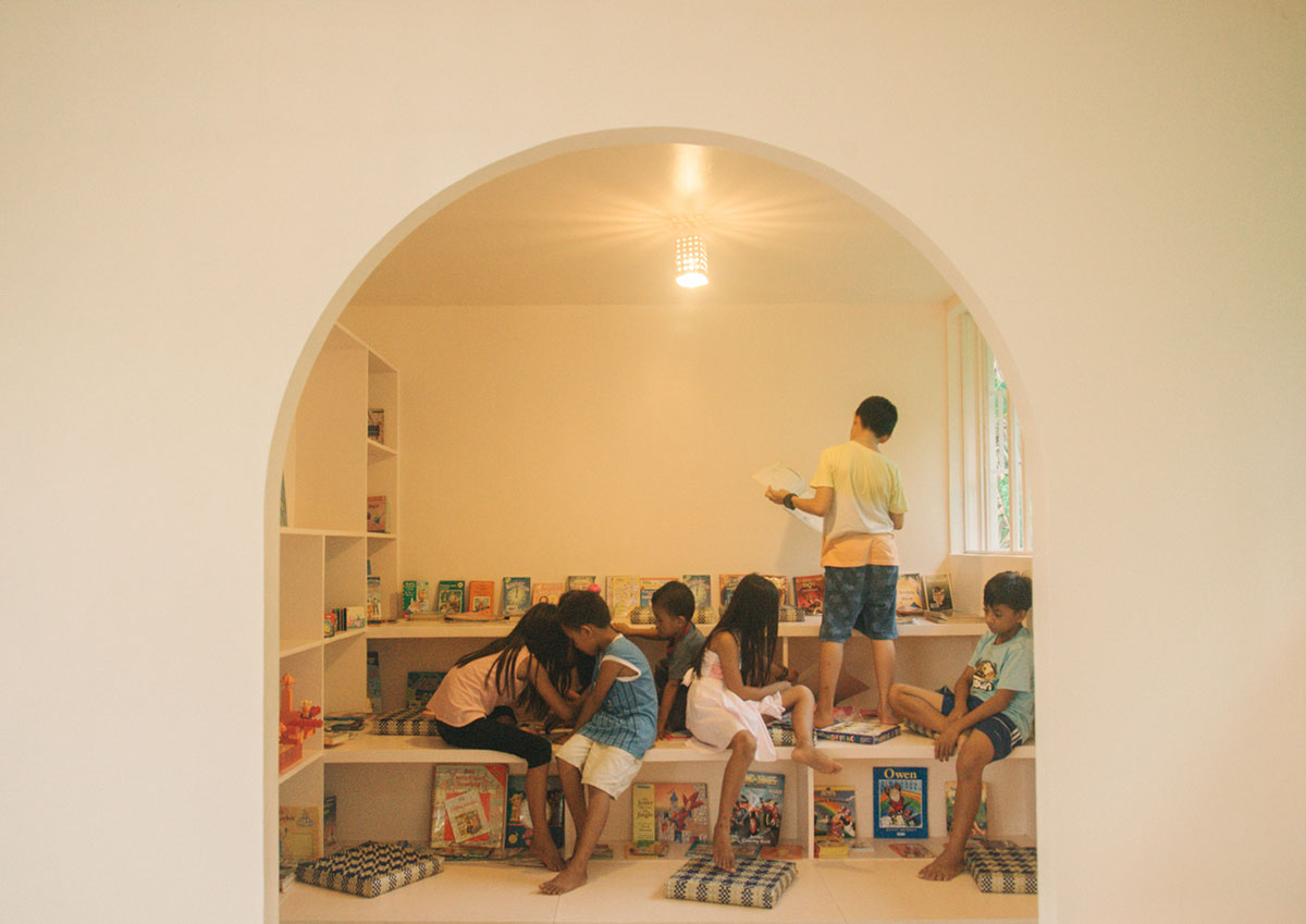 Native Narrative designed this simple and child-friendly learning center in rural Philippines