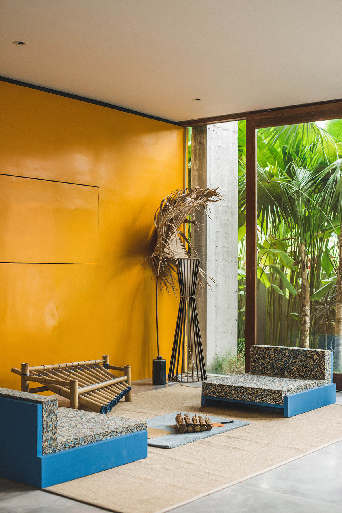 This Brutalist tropical house in Bali completely takes the nature inside
