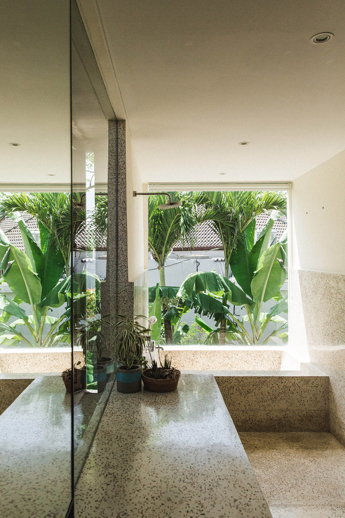 This Brutalist tropical house in Bali completely takes the nature inside