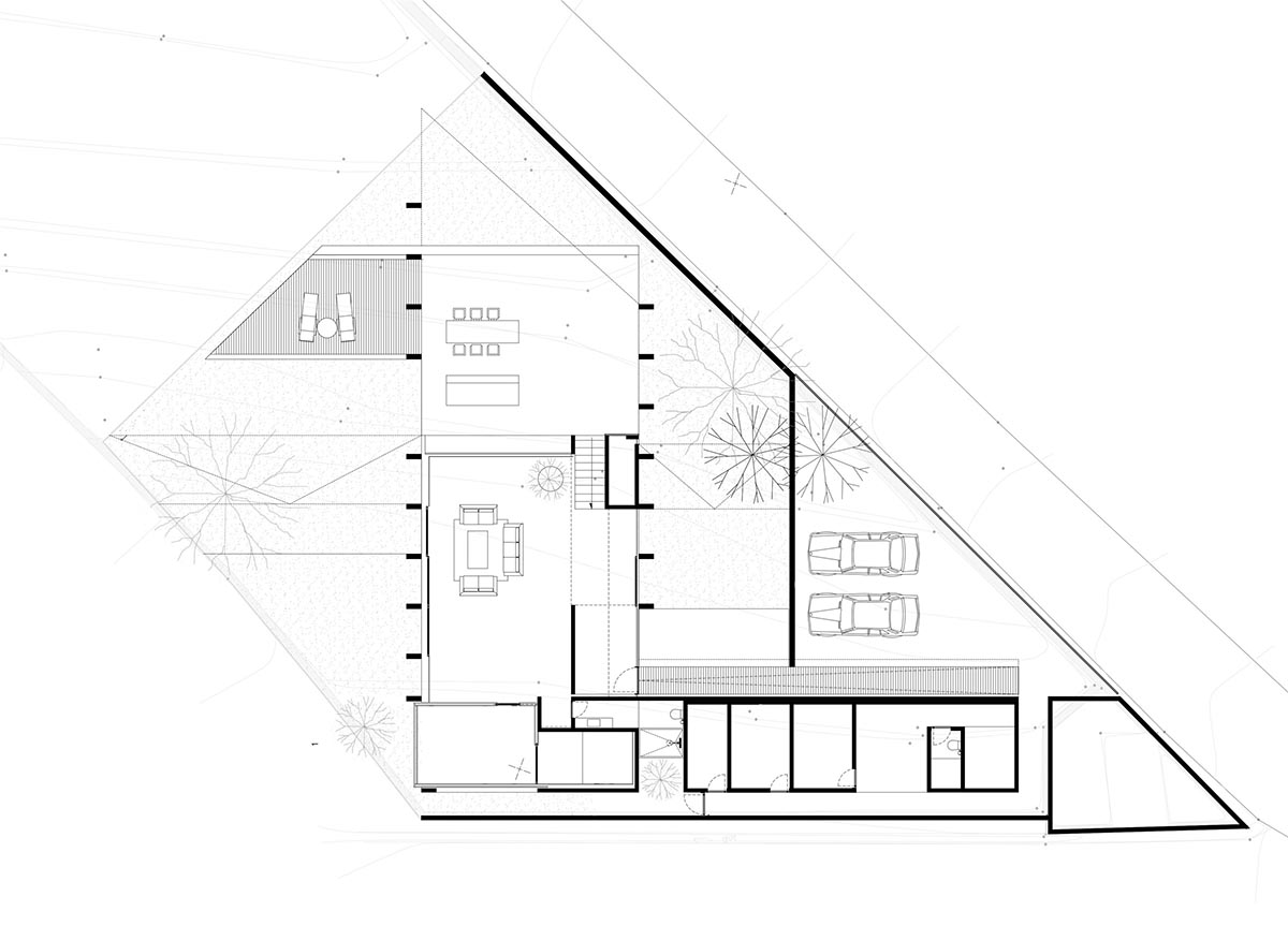 This Brutalist tropical house in Bali completely takes the nature inside