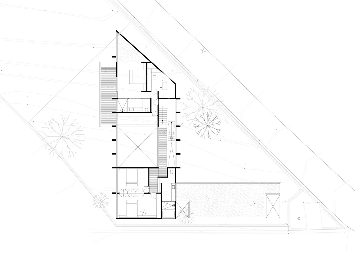 This Brutalist tropical house in Bali completely takes the nature inside