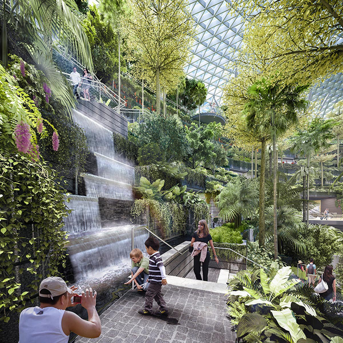 Moshe Safdie Designs Singapore's Jewel Changi Airport As a