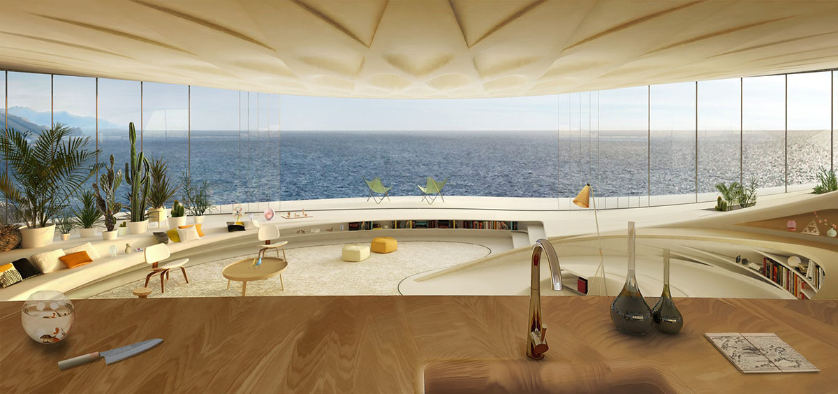 David Tajchman designs private residence inspired by the curves of the client's car