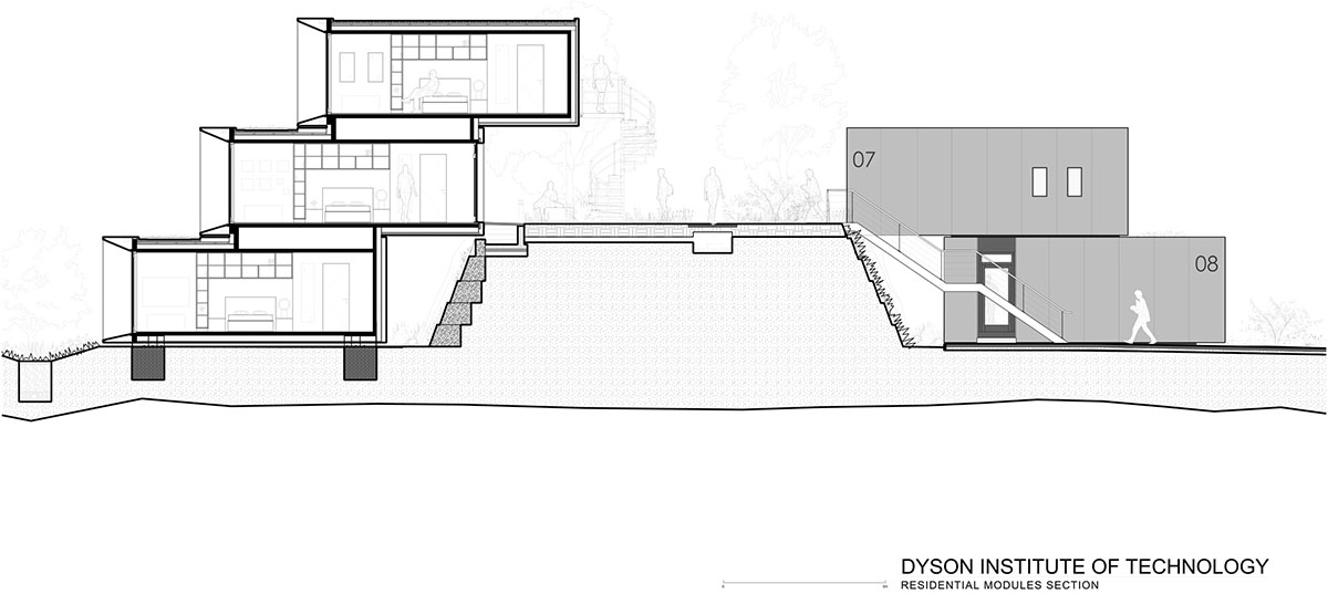 WilkinsonEyre completes new student village made of timber modular housing pods at Dyson Institute