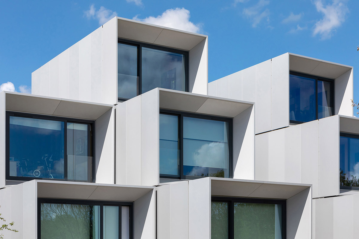 WilkinsonEyre completes new student village made of timber modular housing pods at Dyson Institute