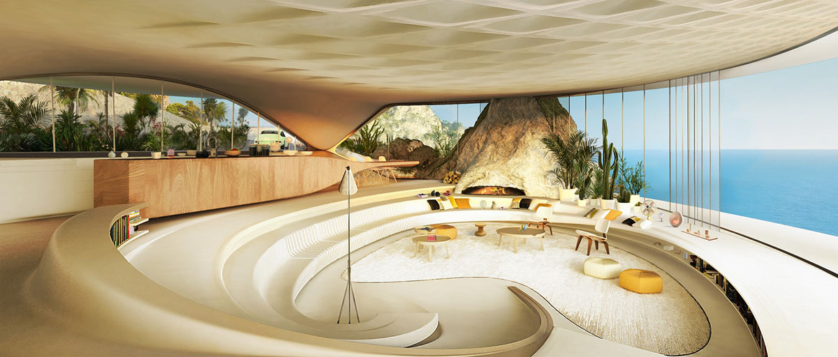 David Tajchman designs private residence inspired by the curves of the client's car