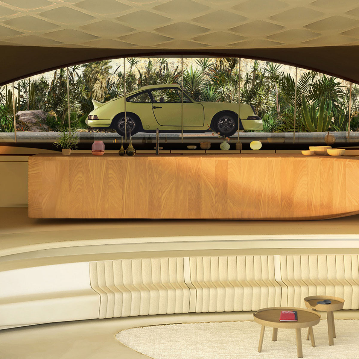 David Tajchman designs private residence inspired by the curves of the client's car