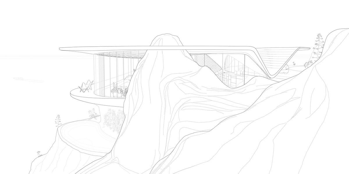 David Tajchman designs private residence inspired by the curves of the client's car