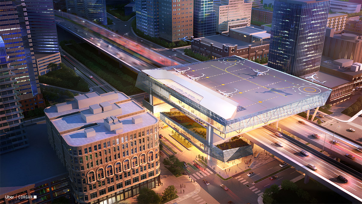 Eight firms reveal designs for Uber Air Skyports