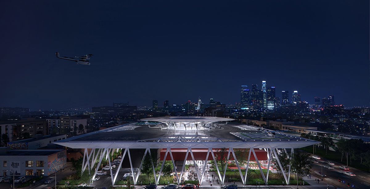 Eight firms reveal designs for Uber Air Skyports